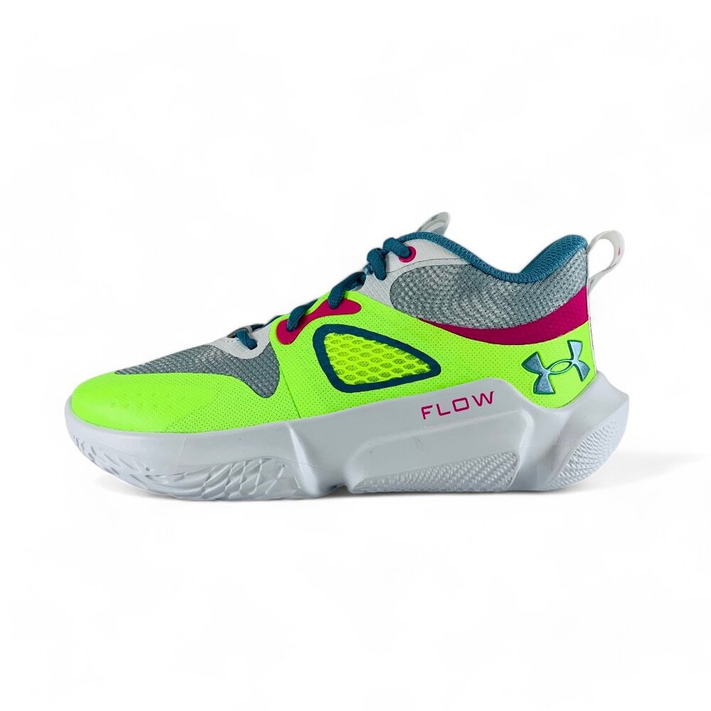 Under Armour Flow Breakthru 3 White Lime Women's Basketball Shoes 3025603-106